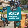 Makita 40 V X2 XGT 21 in. Lawn Mower Self Propelled 4 Ah Kit 