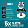 Makita X-LOCK 4‑1/2 in. Type 29 Angled Flap Disc, 60 Grit, 3/pk