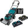 Makita X2 BL Self-propelled Aluminum Deck 21 in. 36V 5.0Ah w/ 2 Extra Batteries