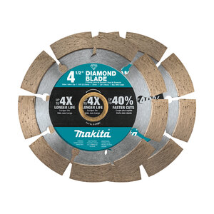 Makita 4-1/2 in. Diamond Blade, Segmented, General Purpose, 2 pk.
