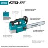 Makita 40V Max XGT Brushless Cordless 14 in. Top Handle Chain Saw Kit