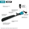 Makita 40V Max XGT Brushless Cordless 30 in. Single-Sided Hedge Trimmer Kit