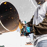 Makita 40V XGT Brushless Cordless 4.5 in./5 in. X-Lock Angle Grinder Kit w/ Brake and AWS