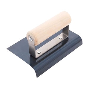 Marshalltown #CE555B Blue Steel Edger Wood Handle 6 in. x 4 in. 1/4 in. R 3/8 in. L