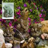 Massarelli Statue Large Frog Plumbed 11-1/2 in. x 13-1/2 in. x 8-1/2 in.