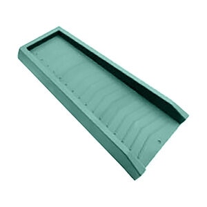 Chevron Splashblock-Green 24 in. x 11 in.