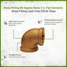 Brass 90 Degree Elbow 1 in. FIPT