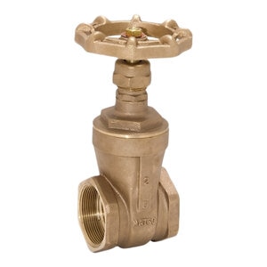 Matco Gate Valve Brass 2 in. FIPT with Wheel Handle