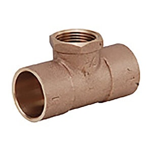 Matco Adapter Tee Cast Brass 3/4 in. x 3/4 in. x 1/2 in. Fip