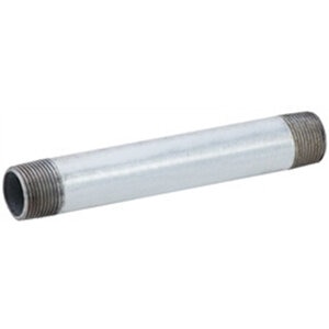 Galvanized Nipple 2 in. x 4 in. MIPT Threaded Both Ends