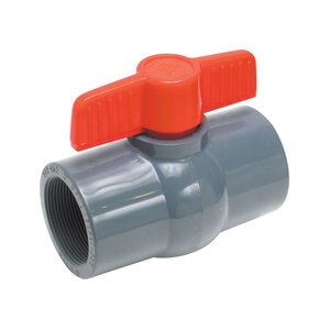 Matco Ball Valve PVC Gray 1/2 in. Threaded
