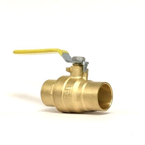 Full Port Ball Valve Brass 3/4 in. Sweat