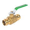 Matco Ball Valve 250 PSI 1 in. Brass w/ Waste Drain 