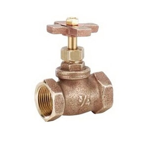 Matco Globe Style Stop Valve Bronze 1/2 in. FIPT with Cross Handle