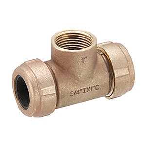 Bronze Compression Tee 3/4 in.