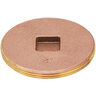 Matco Clean-Out Plug Countersunk Brass 6 in. Square Head