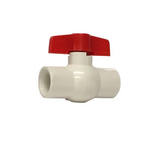 Matco Economy Ball Valve PVC White 3/4 in. Threaded