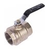 1/4 Ball Valve Full Port Cast Brass Nickel Plate