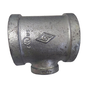 2 in. x 1 in. Galvanzied Red Tee