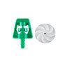 Maxijet Landscape Micro Sprinkler Spinner 13.5 GPH Green Small Circle 360 Degree x 8 Stream