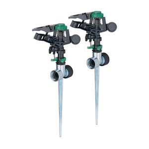 Melnor Dual Pack Pulsating Sprinkler on Metal Spike