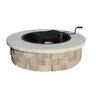 RCP Grand Fire Ring Cap Limestone 10 in. x 2-1/4 in. (8 pc./pallet)