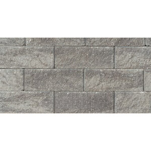 Midwest Block Brutus Rustic Wall Straight Charcoal Blend 18 in. x 12 in. x 8 in. (36 pc./pallet)
