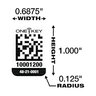 Milwaukee One-Key Asset ID Tag Small Plastic Surface
