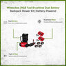 Milwaukee M18 FUEL Brushless Dual Battery Backpack Blower Kit