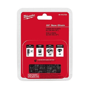 Milwaukee 10 in, Replacement Saw Chain Only