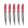 Milwaukee 9 in. 6 TPI The Wrecker with Carbide Teeth SAWZALL Blade 5 PK