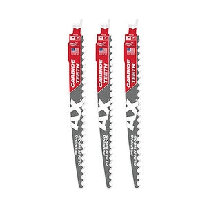 Milwaukee 9 in. 3 TPI AX w/ Carbide Teeth SAWZALL Blade for Pruning (3-Pack)