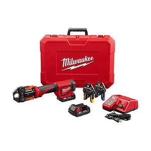 Milwaukee M18 Short Throw Press Tool Kit with Viega PureFlow Jaws