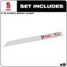 Milwaukee 9 in. 18 TPI SAWZALL Blades (5 pk)