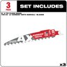Milwaukee 6 in. C-Pruning Sawzall BL 3 pk
