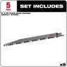Milwaukee 9 in. 5 TPI Pruning SAWZALL Blade (5 pk)