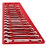 Milwaukee Combination SAE and Matric Wrench Mechanics Tool Set (15-Piece)