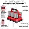 Milwaukee 18V M18 Packout Six Bay Rapid Battery Charger