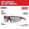 Milwaukee Anti-Scratch Safety Glasses (Gray)