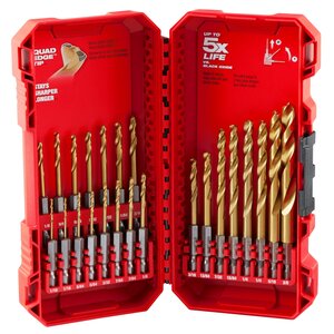 Milwaukee® Shockwave Impact Duty™ Red Helix™ Titanium Drill Bit Set - 23 pc.