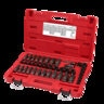 Milwaukee 43pc Impact Duty 3/8 in. Drive SAE and Metric Deep 6 Point Socket Set SHOCKWAVE