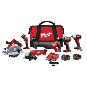 Milwaukee Cordless Lithium-Ion 6-Tool Combo Kit