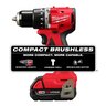 Milwaukee M18 Compact Brushless 1/2 in. Hammer Drill/Driver Kit
