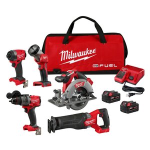 Milwaukee 18V M18 FUEL Cordless 5-Tool Combo Kit