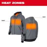 Milwaukee M12 Gray Heated Hoodie Kit 2XL