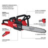 Milwaukee 18V M18 Fuel Brushless Cordless 16 in. Chainsaw Kit