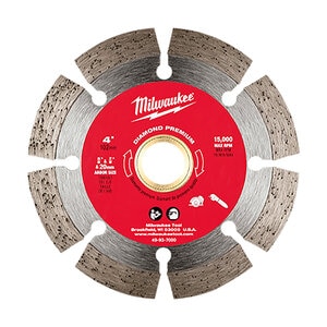Milwaukee 4 in. x .090 in.  x 7/8-5/8 in. Segmented Blade