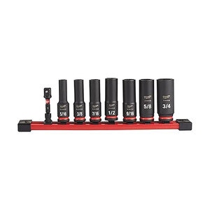 Milwaukee Shockwave Impact Duty Deep Socket Set 8