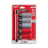Milwaukee SHOCKWAVE Impact Duty™ Drive 5 pc. SAE & Metric Lug Nut Wheel Socket Set 1/2 in.