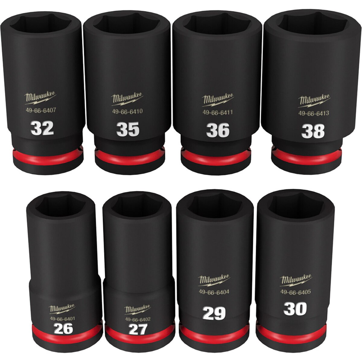 Milwaukee Shockwave 6-Point Socket Set (8-Piece Impact Duty 3/4 in ...